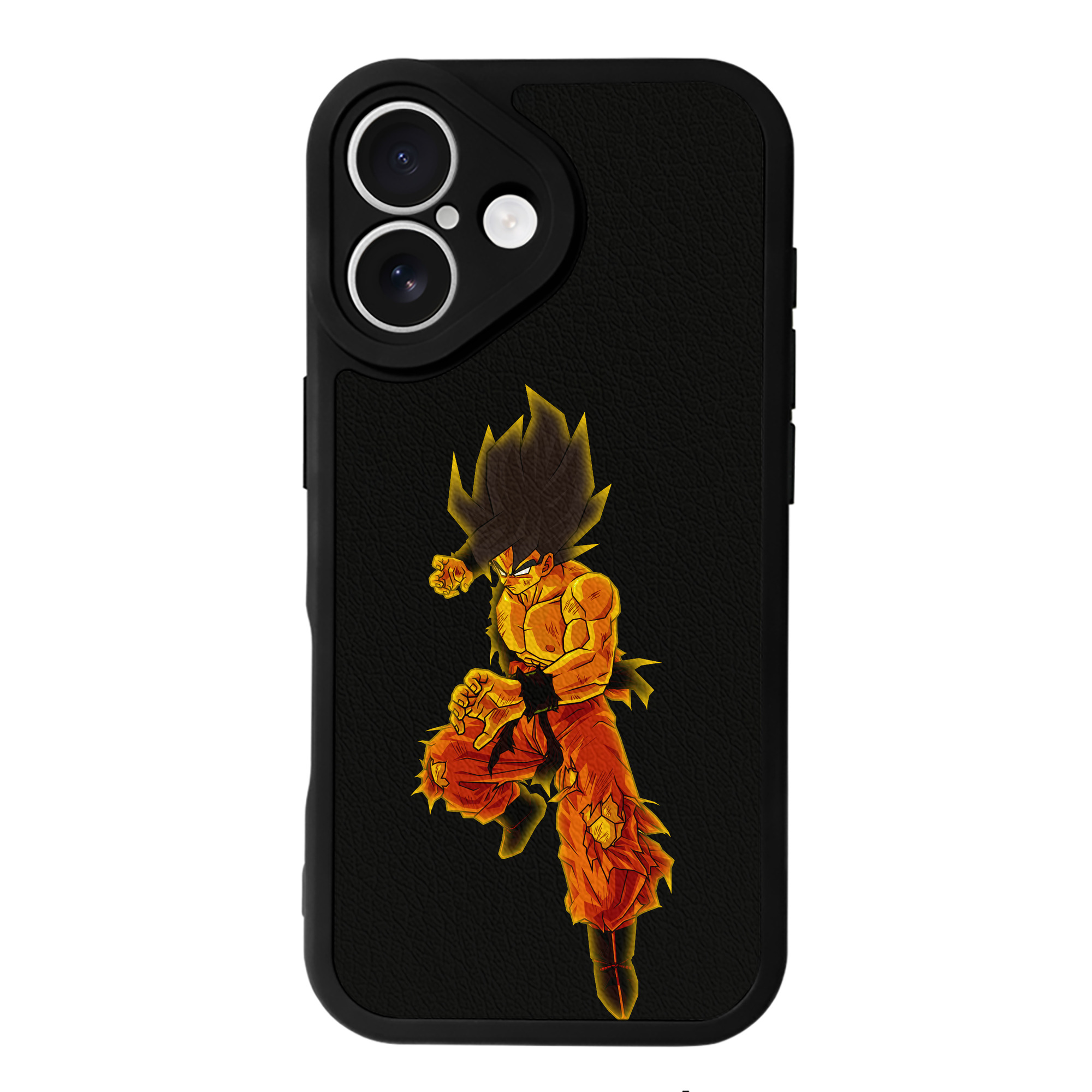（画像用） ドラゴンボール 孫 悟飯（そんごはん）DRAGON BALL Son Gohan 【iPhone 16シリーズ対応】シリコンスマホケース（レザー調） 材質：シリコン